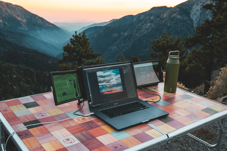 Smart Office Tech for Xebec Triscreen 2. Portable Laptop Tri screen NZ